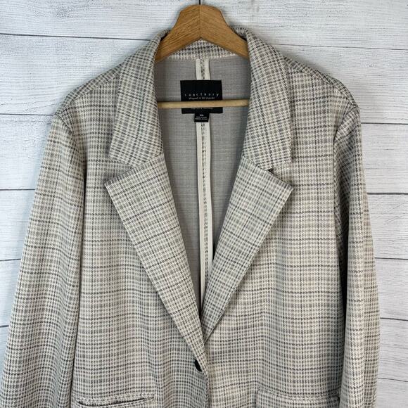 Sanctuary Womens size XXL Catalina Plaid Button Front Long Coat Jacket Blazer - Picture 4 of 11